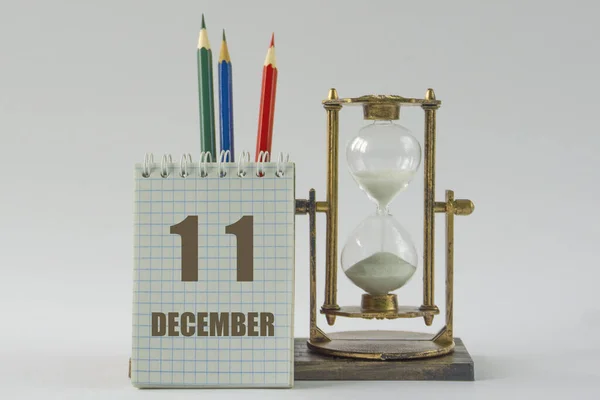 Calendario Con Fecha Diciembre Aplazamiento Concepto Planificación Gestión Del Tiempo — Foto de Stock