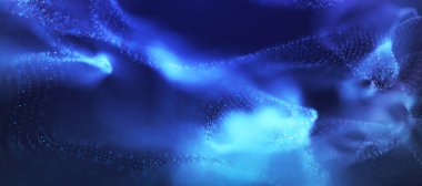 Soyut parçacık fraktal arkaplan, yüksek teknoloji ve büyük veri arkaplanı