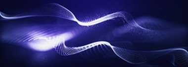 Soyut parçacık fraktal arkaplan, yüksek teknoloji ve büyük veri arkaplanı