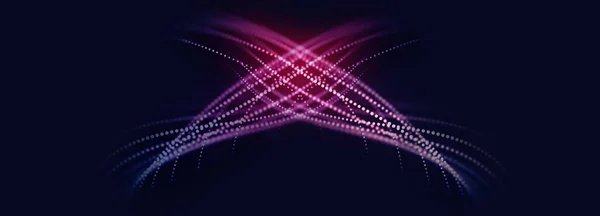 Abstract Cyber Space Environment Background Digital Particles Grid Virtual Reality — Stock Photo, Image