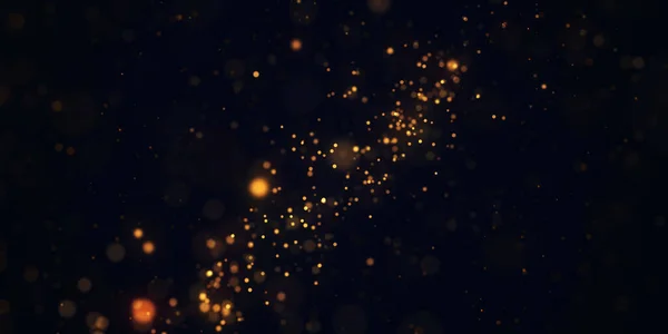 Bokeh Abstract Shiny Light Glitter Focused Glitter Light Background Gold Stock Picture