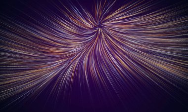 Dijital sinir ağı. Yapay zekanın tanıtımı. Geleceğin siber alemi. Soyut iş 3D illüstrasyon, alanın sığ derinliği