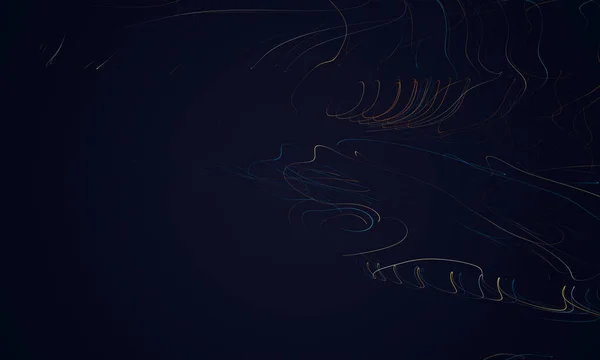 Абстрактный Фон Динамическими Волнами Линией Частицами — стоковое фото