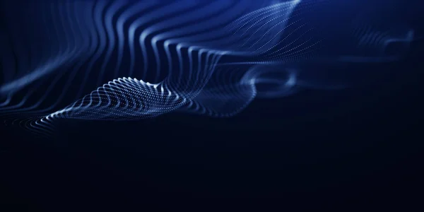 Abstract Background Dynamic Waves Line Particles Royalty Free Stock Photos