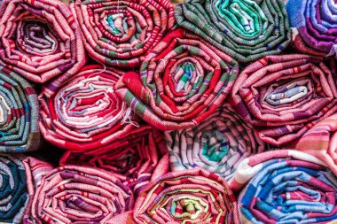 Tayland ipeğinden yapılmış peştemallı kumaşı kapat, resim biçimi biçimi soyut arkaplan deseni dokusu