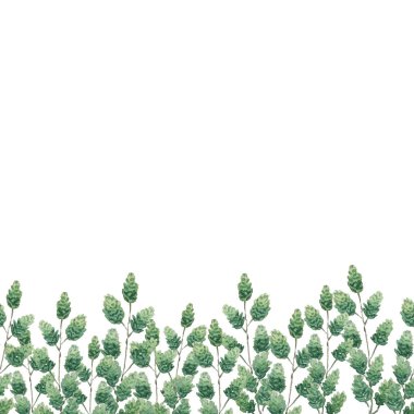 Yaprakların kusursuz sınırı suluboya