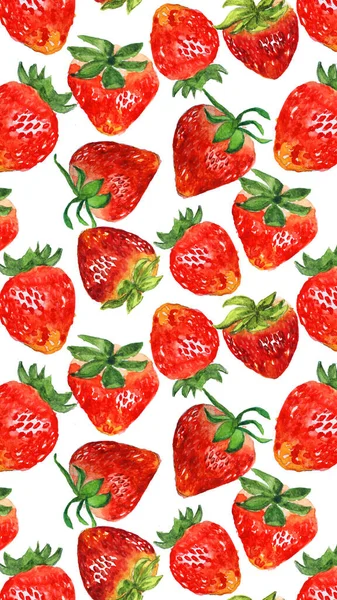 Strawberry water color wallpaper phone, background