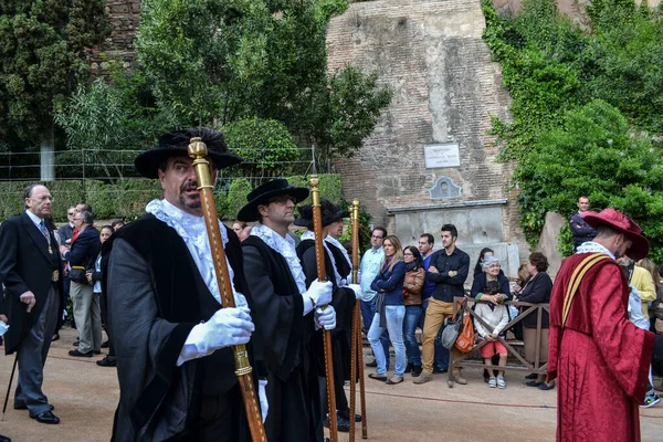 Puerta Justicia Granada Spanyolország 2014 Április Santa Maria Alhambra Előkelői — Stock Fotó