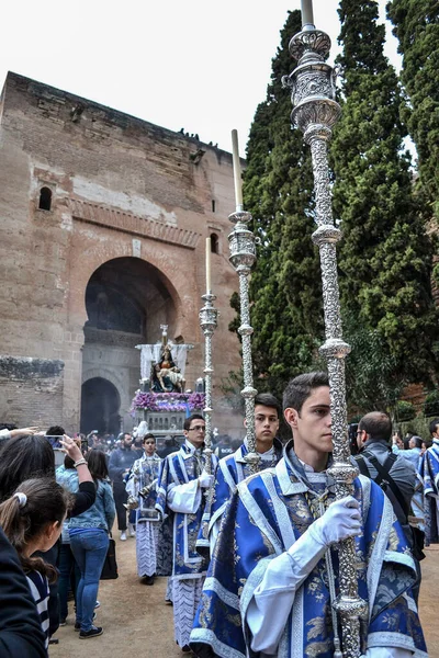 Puerta Justicia Granada Spanyolország 2014 Április Santa Maria Alhambra Előkelői — Stock Fotó