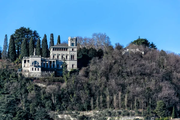 Como Italia Gennaio 2015 Architettura Della Città Como Sul Lago — Foto Stock