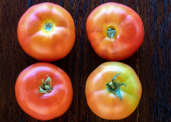 Image Quatre Tomates Biologiques Minimalisme Gastronomie — Photo