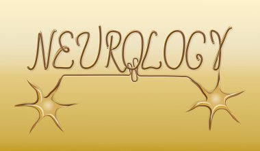 Nöroloji, altın amblem, logo