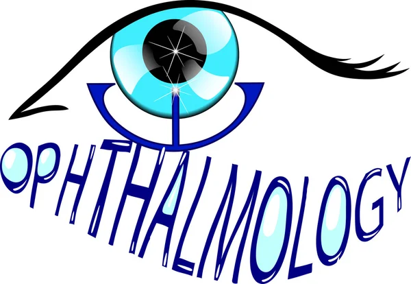 Göz hastalıkları. Göz bakımı logosu.