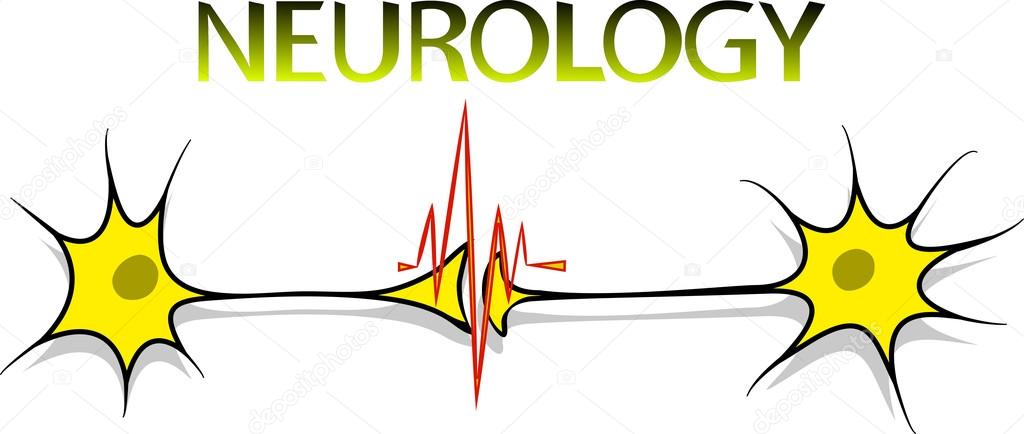 Illustration of neurons, neuroscience logo
