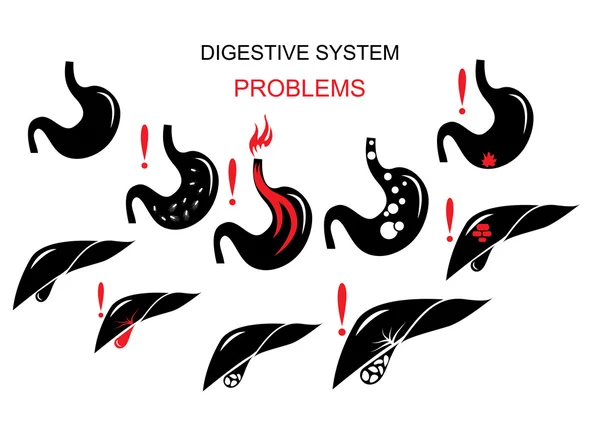Проблемы пищеварительной системы — стоковое фото