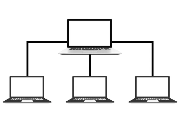 Netzwerk-Server-System — Stockvektor