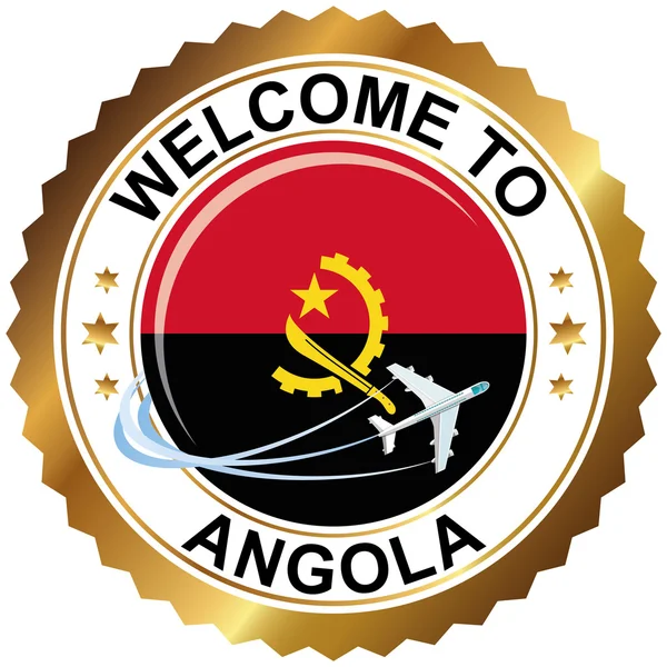 Bem-vindo a angola —  Vetores de Stock