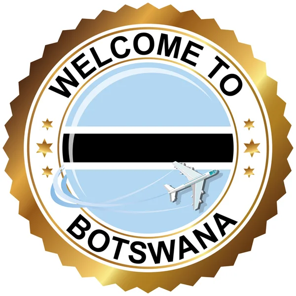 Bienvenue au Botswana — Image vectorielle