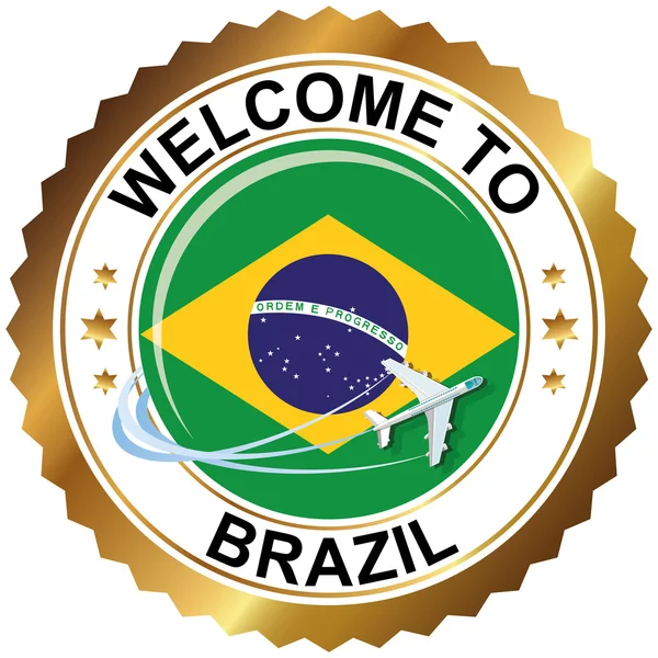 ブラジルへようこそ — ストックベクタ
