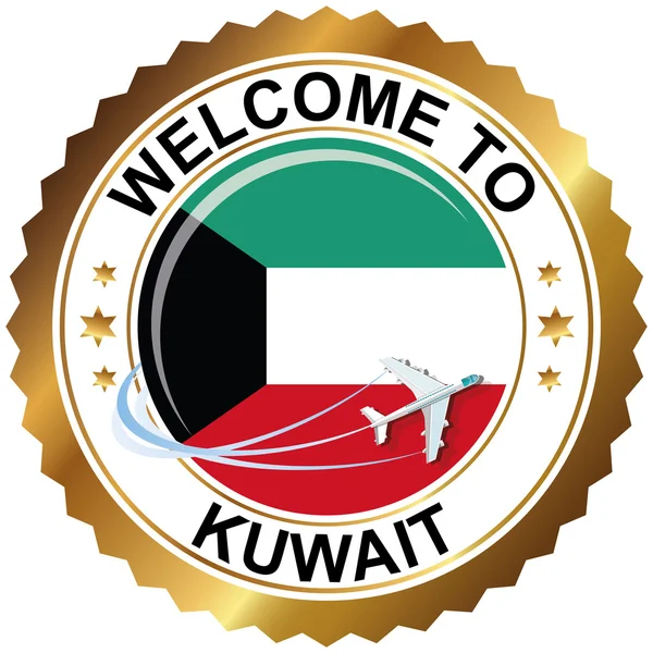 Willkommen in Kuwait — Stockvektor
