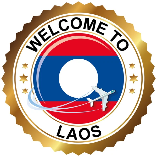 Welcome to Laos — Stock Vector