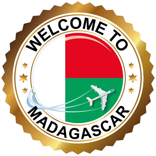 Vítejte na Madagaskaru — Stockový vektor