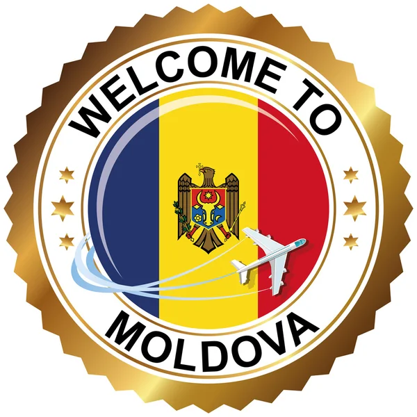 Witamy w Mołdawii — Wektor stockowy