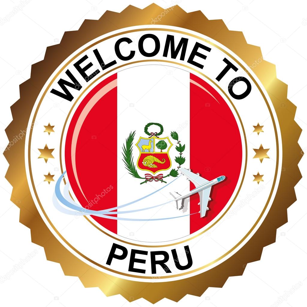 Vector illustration EPS10. Label with the national flag of the country.