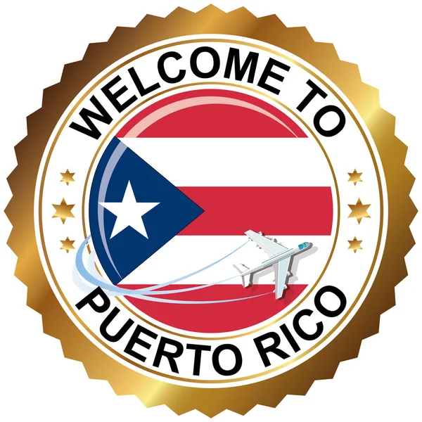 Welkom bij Puerto Rico — Stockvector