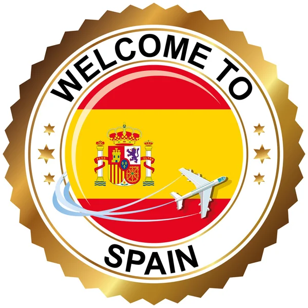 Benvenuti in Spagna — Vettoriale Stock