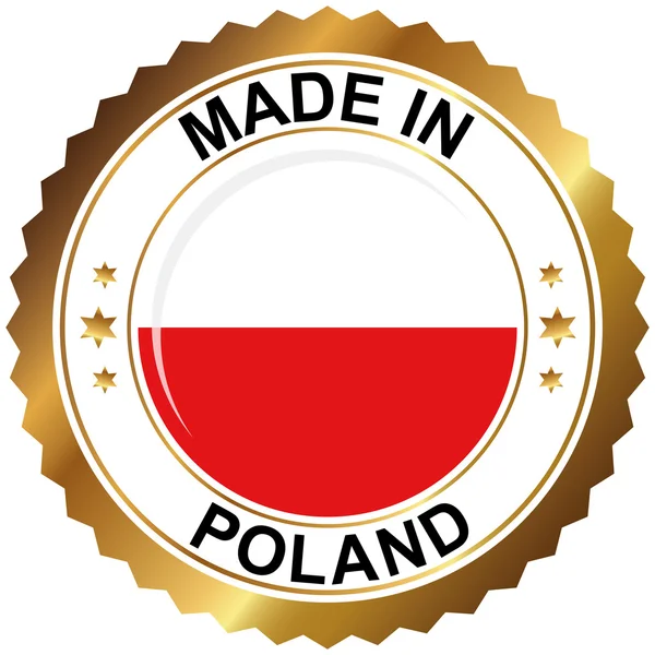 Dibuat dalam poland - Stok Vektor