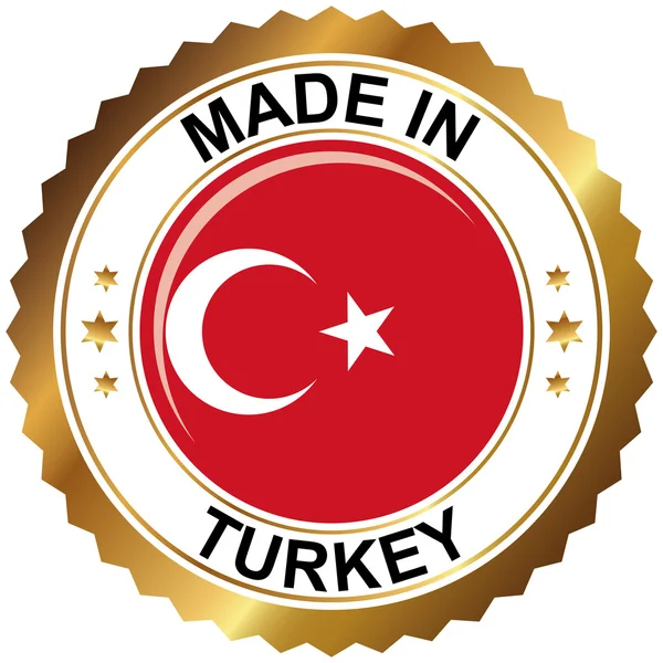 Vyrobené v Turecku — Stockový vektor