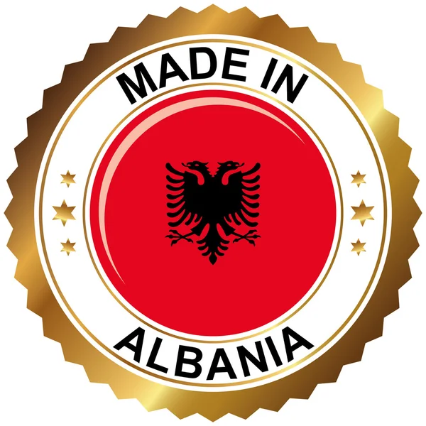 Fabricado em albania —  Vetores de Stock