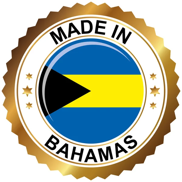 Hecho en Bahamas — Vector de stock