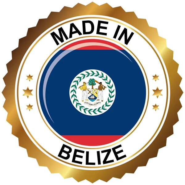 Gemaakt in Belize — Stockvector