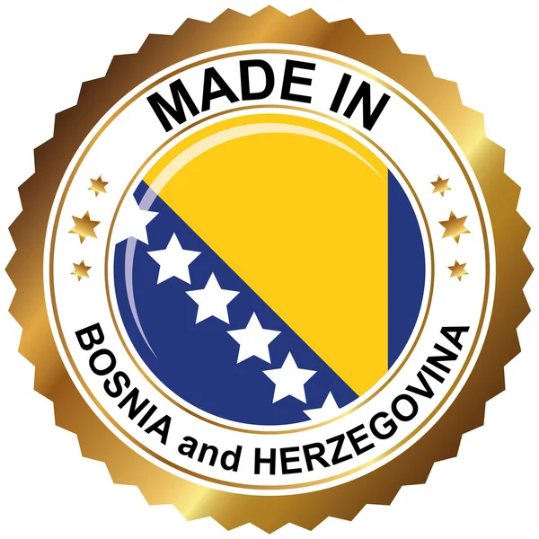 Dibuat di Bosnia dan Herzegovina - Stok Vektor