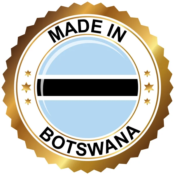 Fabriqué au Botswana — Image vectorielle