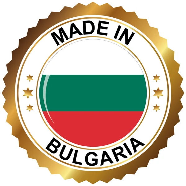 Bulgaristan'da yapılan — Stok Vektör