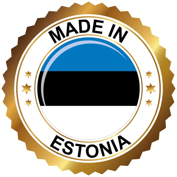 Fatto in estonia — Vettoriale Stock