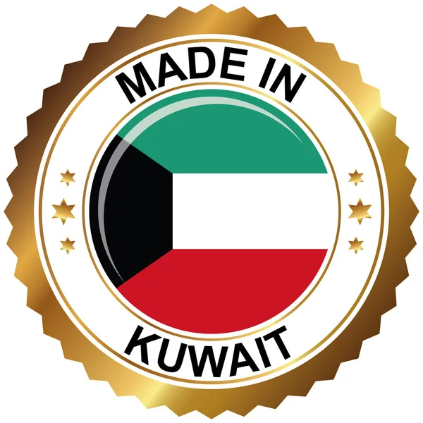 Dibuat di kuwait - Stok Vektor