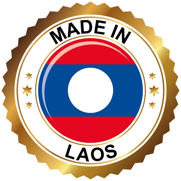 Fatto in laos — Vettoriale Stock