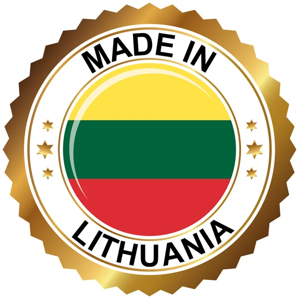 Сделано в Литве — стоковый вектор