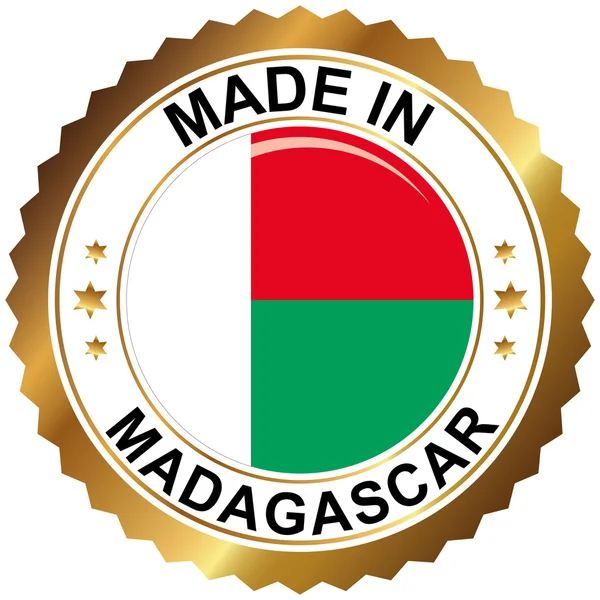 Dibuat dalam madagascar - Stok Vektor