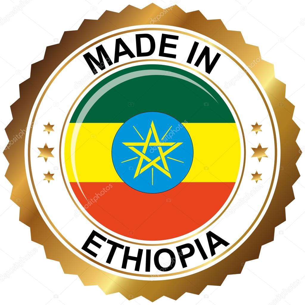 Vector illustration EPS10. Label with the national flag of the country.