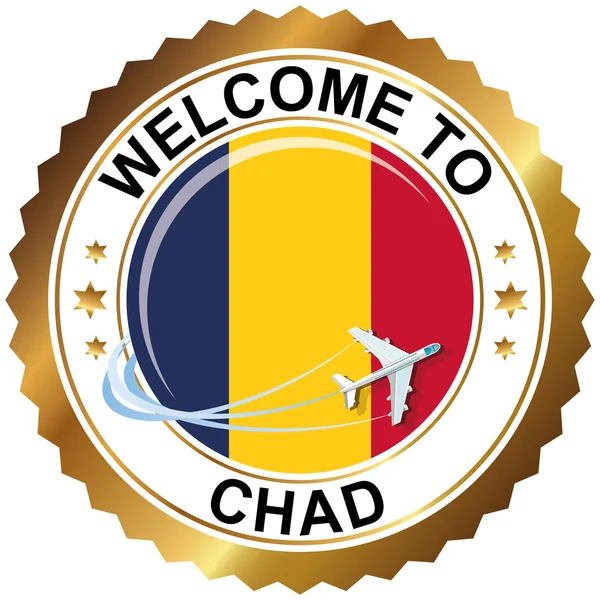 Välkommen till Tchad — Stock vektor