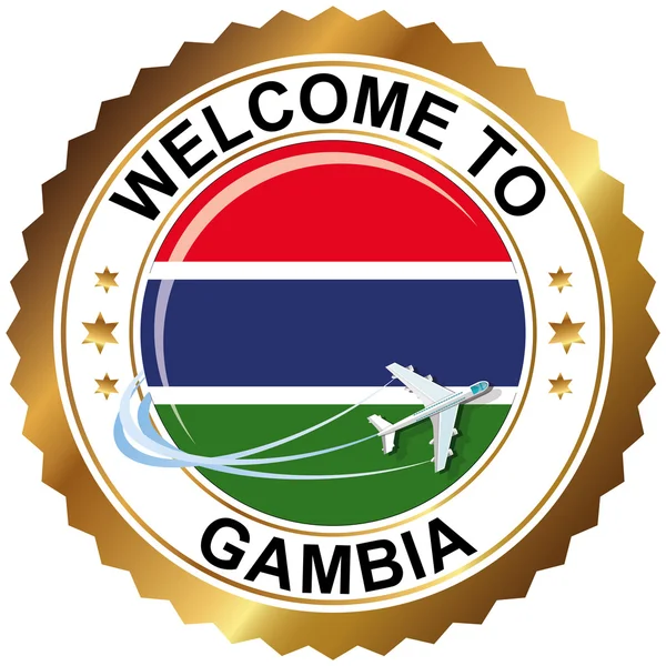 ガンビアへようこそ — ストックベクタ
