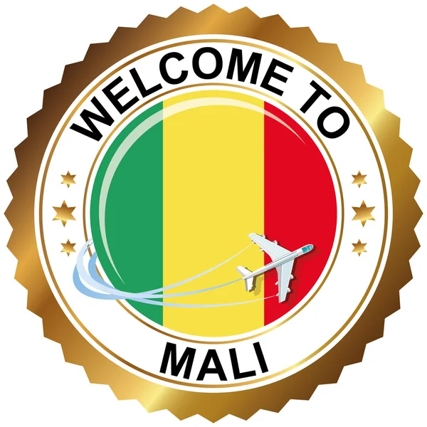 Добро пожаловать в Мали — стоковый вектор