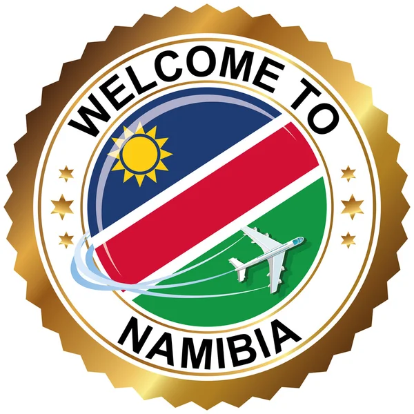Ласкаво просимо в Намібії — стоковий вектор