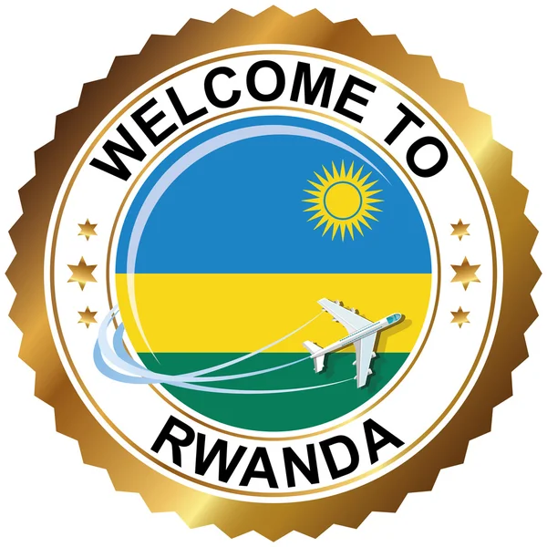 Bienvenue au Rwanda — Image vectorielle