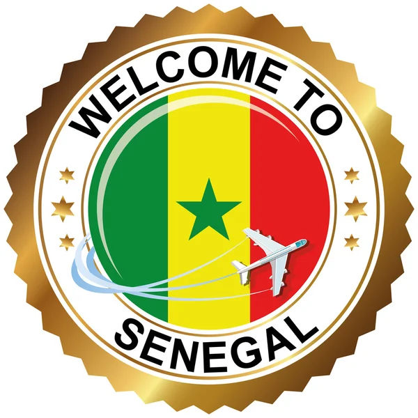 Witamy w Senegalu — Wektor stockowy